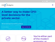 Tablet Screenshot of cxo-analytics.com